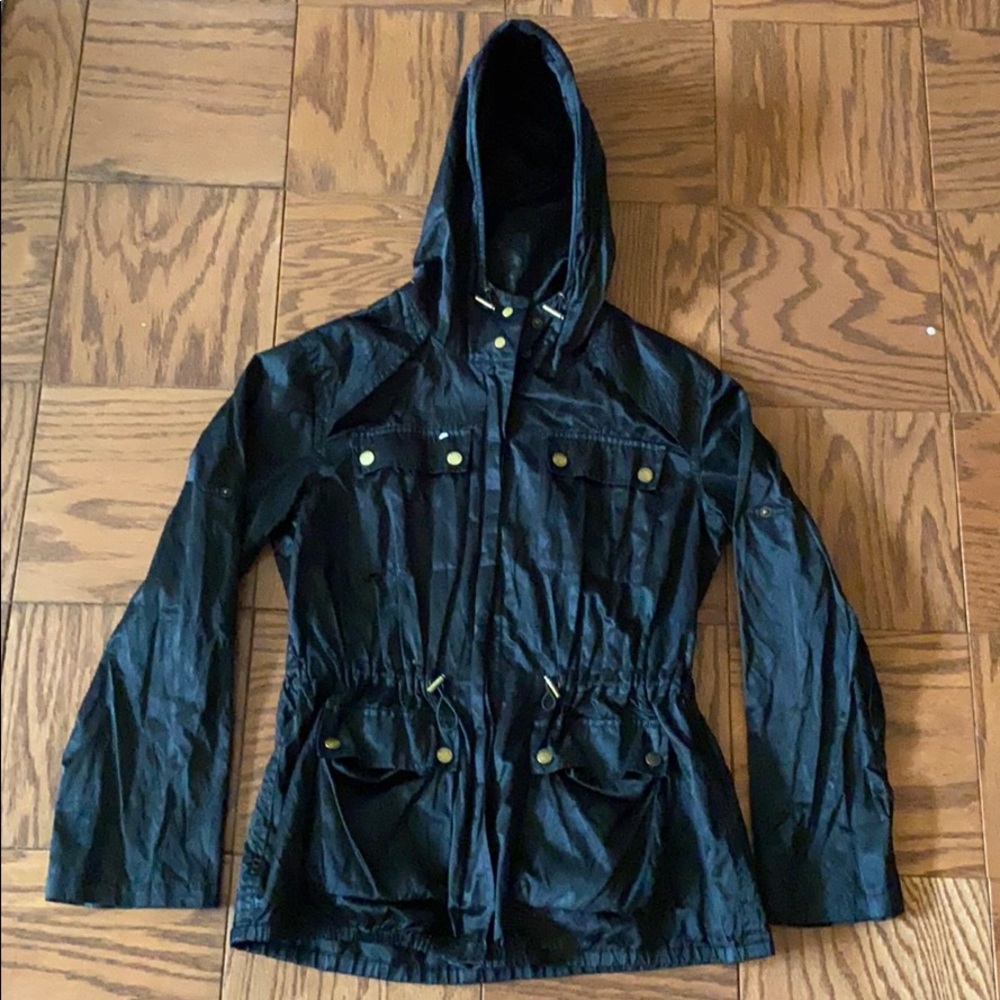 Michael Kors lightweight black jacket with hood